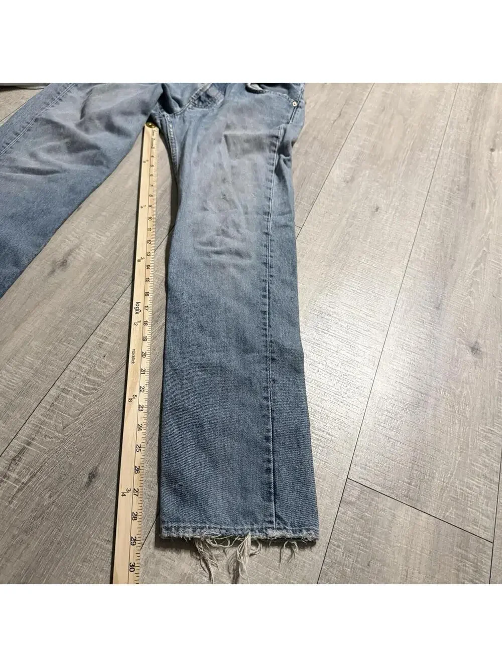 Vintage Gap Boy Fit Jeans Size 6 Regular Fit Light Wash Cotton Made In USA 28x29